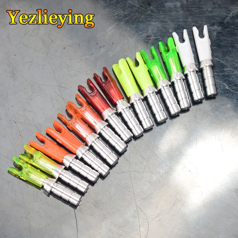 12pcs Arrow Pin Nocks Size S Arrow Nock +Aluminum Pin For ID 4.2mm 6.2 mm Carbon Arrow Shaft DIY Archery Accessories 
12pcs Arrow Pin Nocks Size S Arrow Nock +Aluminum Pin For ID 4.2mm 6.2 mm Carbon Arrow Shaft DIY Archery Accessories