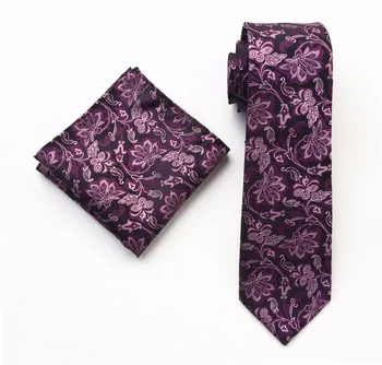 8 CM New Design Fashion Men Woven Necktie Set Purple Floral Ties Handkerchief Sets
8 CM New Design Fashion Men Woven Necktie Set Purple Floral Ties Handkerchief Sets