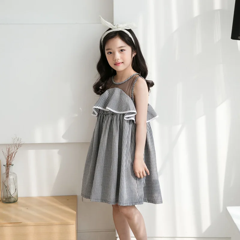New Fashion Kids Baby Girl Clothing Vintage Dress Princess Sleeveless Plaid Teen Dress Tulle Party Formal Cute Dresses Girls
New Fashion Kids Baby Girl Clothing Vintage Dress Princess Sleeveless Plaid Teen Dress Tulle Party Formal Cute Dresses Girls