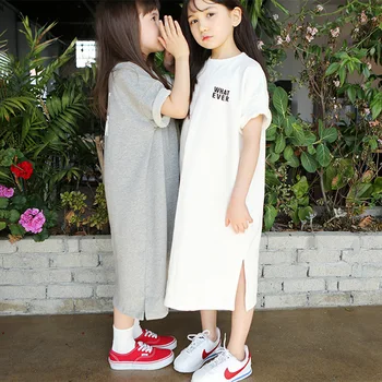 Summer Korean Style Family Matching Outfits Mommy and Me Loose Letters Printed Cotton Dresses Mother and Daugher Dress
Summer Korean Style Family Matching Outfits Mommy and Me Loose Letters Printed Cotton Dresses Mother and Daugher Dress