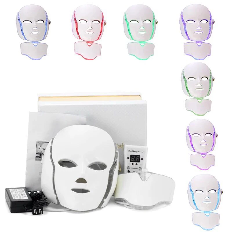 7 Colors LED Light Photon Facial Neck Mask Skin Rejuvenation Electric Anti-Aging Face Beauty Mask
7 Colors LED Light Photon Facial Neck Mask Skin Rejuvenation Electric Anti-Aging Face Beauty Mask