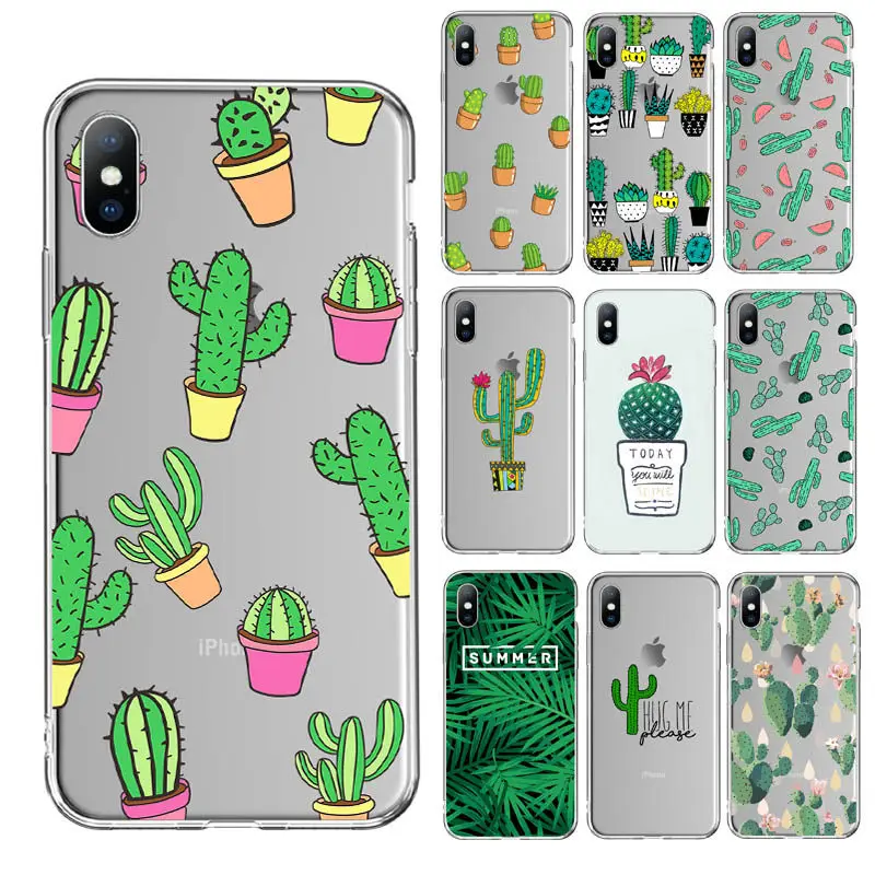 Ottwn Summer Cactus Leaves Case For iPhone 7 6 6S 8 Plus X XR XS Max 5 5s SE Transparent Phone Case Soft TPU Silicone Back Cover
Ottwn Summer Cactus Leaves Case For iPhone 7 6 6S 8 Plus X XR XS Max 5 5s SE Transparent Phone Case Soft TPU Silicone Back Cover