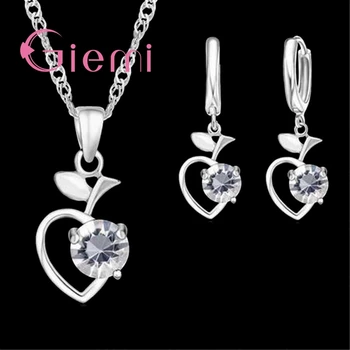 High Quality Earring & Nacklece 925 Sterling Silver Jewelry Sets for Girls Special Design Wedding Pretty Accessories
High Quality Earring & Nacklece 925 Sterling Silver Jewelry Sets for Girls Special Design Wedding Pretty Accessories