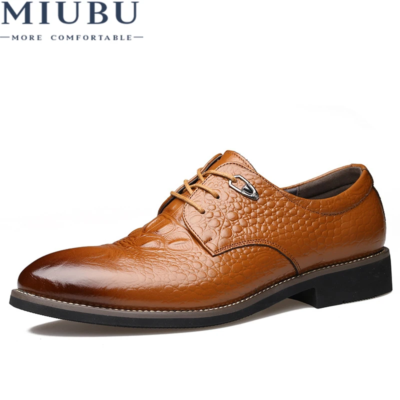 MIUBU Men Dress Shoes Genuine Leather Men's Oxford Shoes Alligator Pattern Derby Shoes Lace-up Plus Size Party Business Flats
MIUBU Men Dress Shoes Genuine Leather Men's Oxford Shoes Alligator Pattern Derby Shoes Lace-up Plus Size Party Business Flats