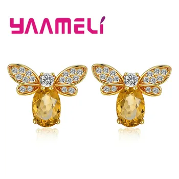 Latest Vivid& Cute Bees Solid Gold Stud Earrings For Women New Trendy Personality Lady Fashion Jewelry Accessory Wholesale
Latest Vivid& Cute Bees Solid Gold Stud Earrings For Women New Trendy Personality Lady Fashion Jewelry Accessory Wholesale