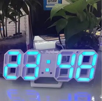3D Digital Clock LED Modern Design Electronic Alarm Clock Desktop Table Clocks Calendar Thermometer Snooze function
3D Digital Clock LED Modern Design Electronic Alarm Clock Desktop Table Clocks Calendar Thermometer Snooze function