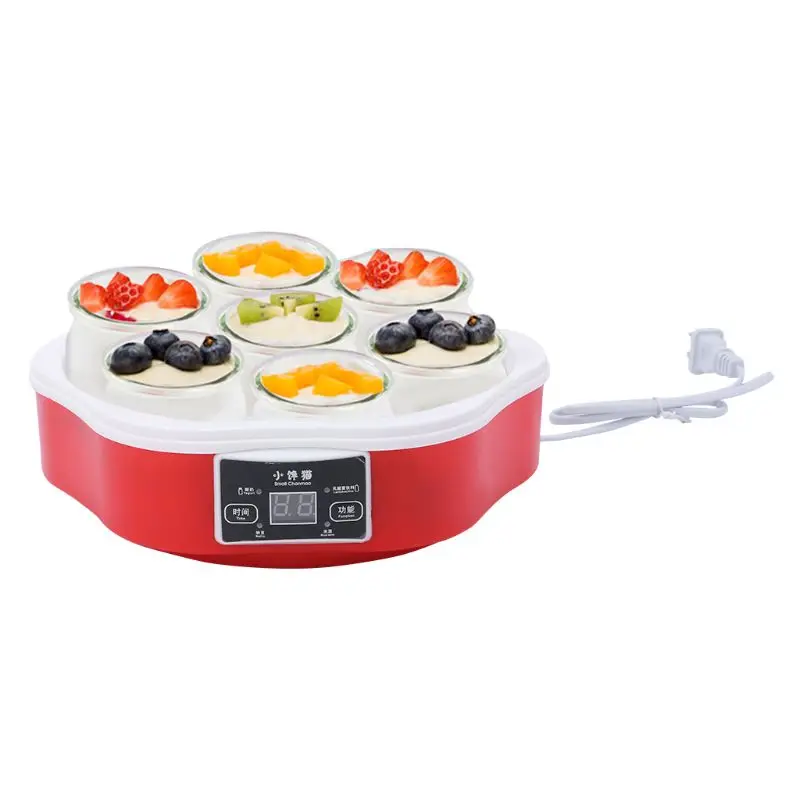 Yoghurt Maker With Timer & 7 Glass Jars 1.7L Large Capacity Automatic Smart Touch Screen Control Kitchen Appliances
Yoghurt Maker With Timer & 7 Glass Jars 1.7L Large Capacity Automatic Smart Touch Screen Control Kitchen Appliances