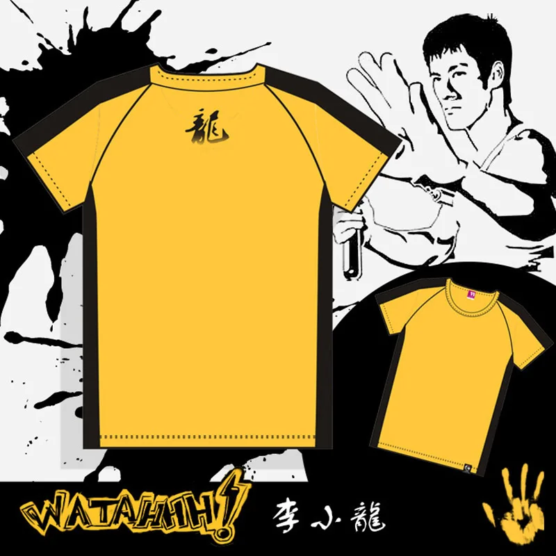 High Quality Men Yellow Bruce Lee T-shirt Kung Fu Master Dragon Tee Shirt Chinese Kung-fu T Shirt
High Quality Men Yellow Bruce Lee T-shirt Kung Fu Master Dragon Tee Shirt Chinese Kung-fu T Shirt