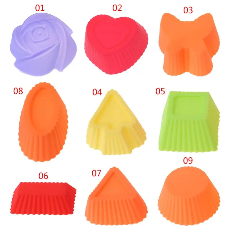 6Pcs/Set Silicone Soft Cake Muffin Chocolate Cupcake Bakeware Baking & Pastry Tools Cup Mold Mould
6Pcs/Set Silicone Soft Cake Muffin Chocolate Cupcake Bakeware Baking & Pastry Tools Cup Mold Mould