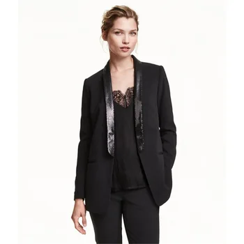 Black Elegant Formal Work Wear Pant Suits Slim 2 Piece Set Womens Business Suits Blazer Female Trousers Suit Office Uniform
Black Elegant Formal Work Wear Pant Suits Slim 2 Piece Set Womens Business Suits Blazer Female Trousers Suit Office Uniform