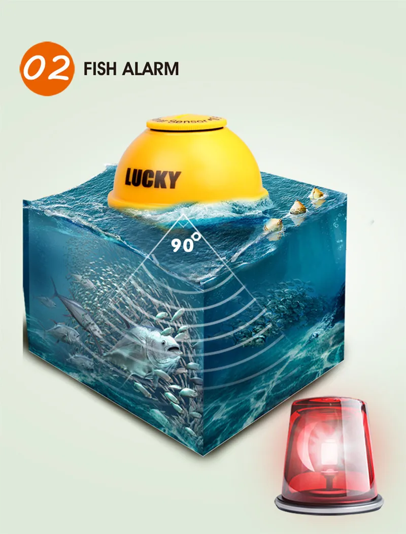 Sonar Fish Finder for Fishing FF1108-1CWLA Wireless Sonar Color Fishfinder 147ft45m Water Depth Sonar Pesca Transducer Fishing (10)