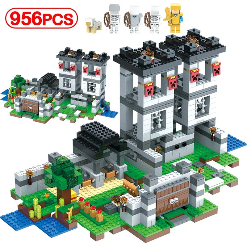 956pcs Building Blocks Kits Castle Model Skeleton Soldier War My World Figures Weapon Toys Birthday Gifts
956pcs Building Blocks Kits Castle Model Skeleton Soldier War My World Figures Weapon Toys Birthday Gifts