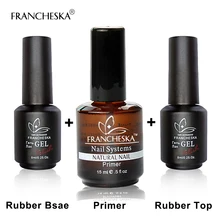 Франшеска верхнее пальто основа под лак праймер для ногтей набор сауны oje gellak unha ongle Полупостоянный растворяемый Гель-лак lakier hybrydowin(China)