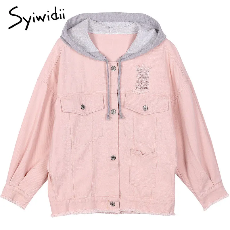 Pink women jean jacket 2019 women bomber denim coat female Frayed Hole Casual Cotton Solid plus size streetwear black beige red
Pink women jean jacket 2019 women bomber denim coat female Frayed Hole Casual Cotton Solid plus size streetwear black beige red