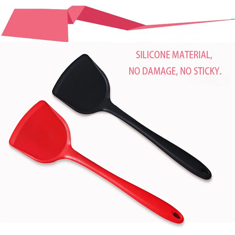 1 Pc Silicone Non Stick Spatula Chiness Style Frying Pan Cooking Turner Heat-Resistant With Long Handle Kitchen Utensils
1 Pc Silicone Non Stick Spatula Chiness Style Frying Pan Cooking Turner Heat-Resistant With Long Handle Kitchen Utensils