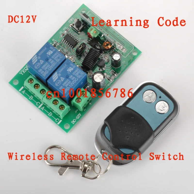 HOT12V 2 CH RF Wireless Remote Control Switch system (transmitter &receiver)Radio Controller 315/433MZH Momentary/Toggle/Latched
HOT12V 2 CH RF Wireless Remote Control Switch system (transmitter &receiver)Radio Controller 315/433MZH Momentary/Toggle/Latched
