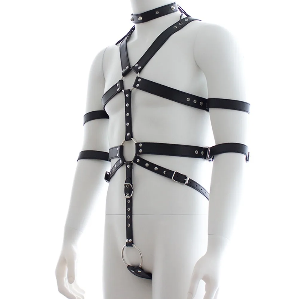 Cosplay&ware Yizyif Sexy Body Chest Harness Men Arm Bondage Of Pu Leather Cock Punk Ring Harajuku Goth Dance Nightclub 14 Cosplay&ware Yizyif Sexy Body Chest Harness Men Arm Bondage Of Pu Leather Cock Punk Ring Harajuku Goth Dance Nightclub -Zentai shop online HTB1rtpAIb5YBuNjSspoq6zeNFXaj.jpg