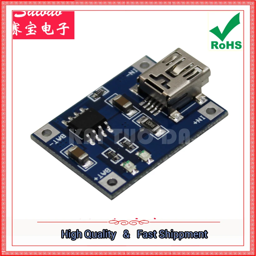 1A lithium battery dedicated charging board charging module lithium battery charger Mini USB interface (H6A3)
1A lithium battery dedicated charging board charging module lithium battery charger Mini USB interface (H6A3)