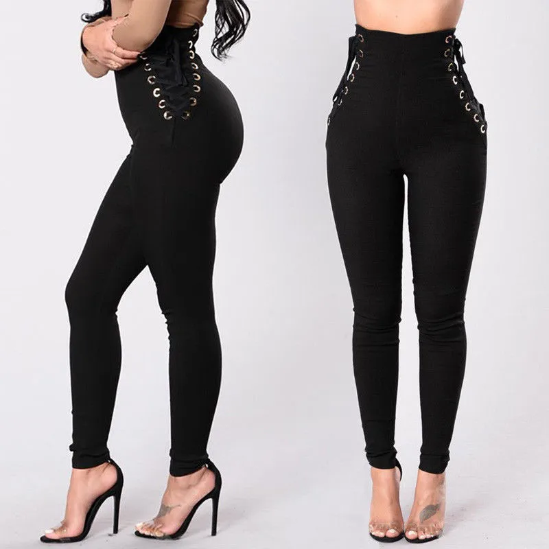 Women Pants Fitness Stretch High Waist Slim Casual Lace Up Pants Bandage Trousers Women's Skinny Stretchy Pants Female Apparel
Women Pants Fitness Stretch High Waist Slim Casual Lace Up Pants Bandage Trousers Women's Skinny Stretchy Pants Female Apparel