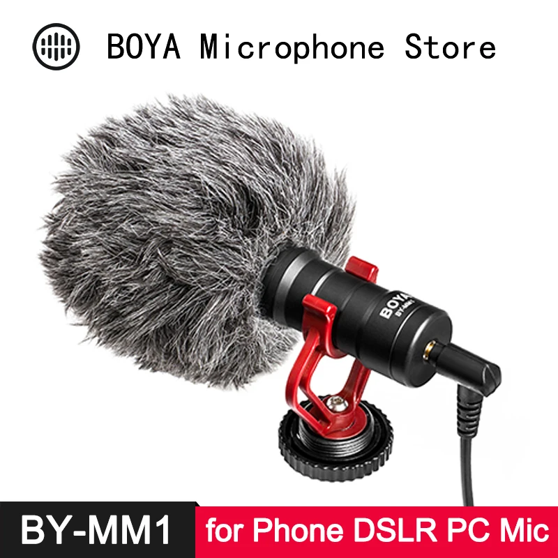 BOYA Cardioid Compact Universal Phone Microphone for Smartphone DSLR Camera Camcorder Audio Recorder PC Audio Video Recording
BOYA Cardioid Compact Universal Phone Microphone for Smartphone DSLR Camera Camcorder Audio Recorder PC Audio Video Recording