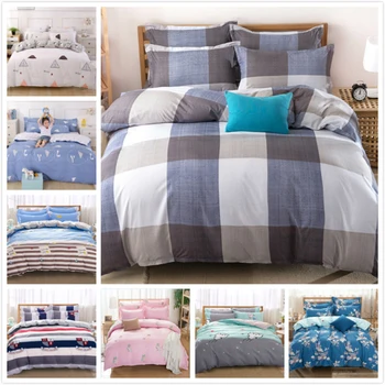 Blue Grey Plaid Duvet Cover 3/4 pcs Bedding Set Couple Kids Child Soft Cotton Bed Linens Single Twin Full Double Queen King Size
Blue Grey Plaid Duvet Cover 3/4 pcs Bedding Set Couple Kids Child Soft Cotton Bed Linens Single Twin Full Double Queen King Size