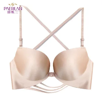 Front button female bra summer cross shoulder strap one piece glossy seamless push up underwear racerback
Front button female bra summer cross shoulder strap one piece glossy seamless push up underwear racerback