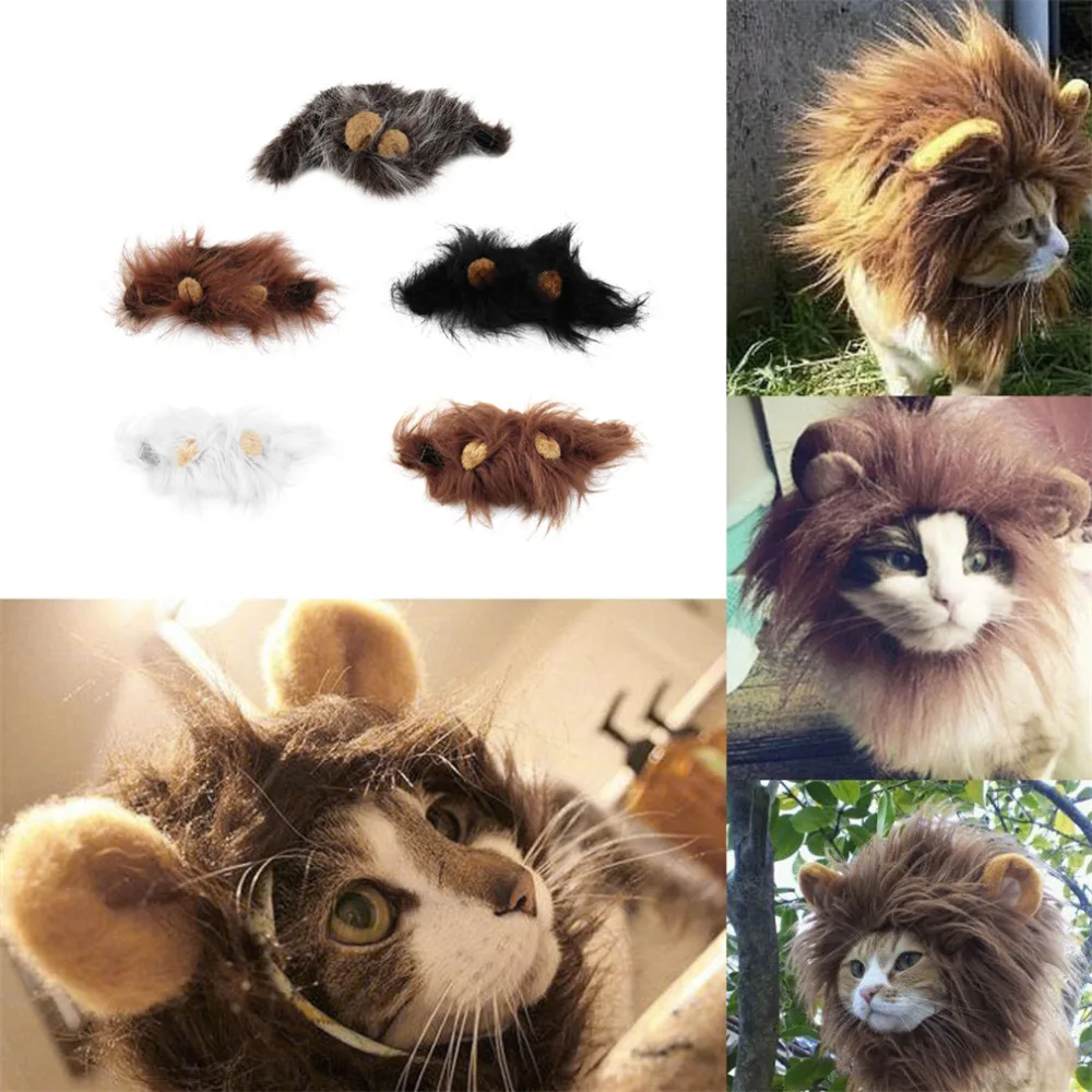 Pet Cat Dog Emulation Lion Hair Mane Ears Head Cap Autumn Winter Dress Up Costume Muffler Scarf
Pet Cat Dog Emulation Lion Hair Mane Ears Head Cap Autumn Winter Dress Up Costume Muffler Scarf