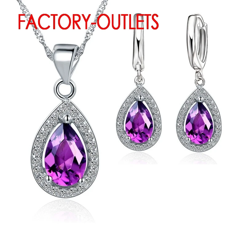 Fashion Jewelry Set 925 Sterling Silver Crystal Water Drop Design Female Party Engagement Customized Wholesale All Compatible
Fashion Jewelry Set 925 Sterling Silver Crystal Water Drop Design Female Party Engagement Customized Wholesale All Compatible