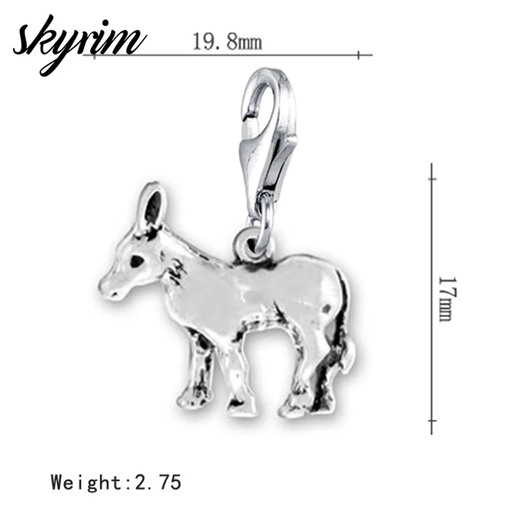 Skyrim 10Pcs/Lot Walking Lovely Donkey Lobster Clasp Animal Charm Pendant DIY Necklace/bracelet Charms for Jewelry Making
Skyrim 10Pcs/Lot Walking Lovely Donkey Lobster Clasp Animal Charm Pendant DIY Necklace/bracelet Charms for Jewelry Making