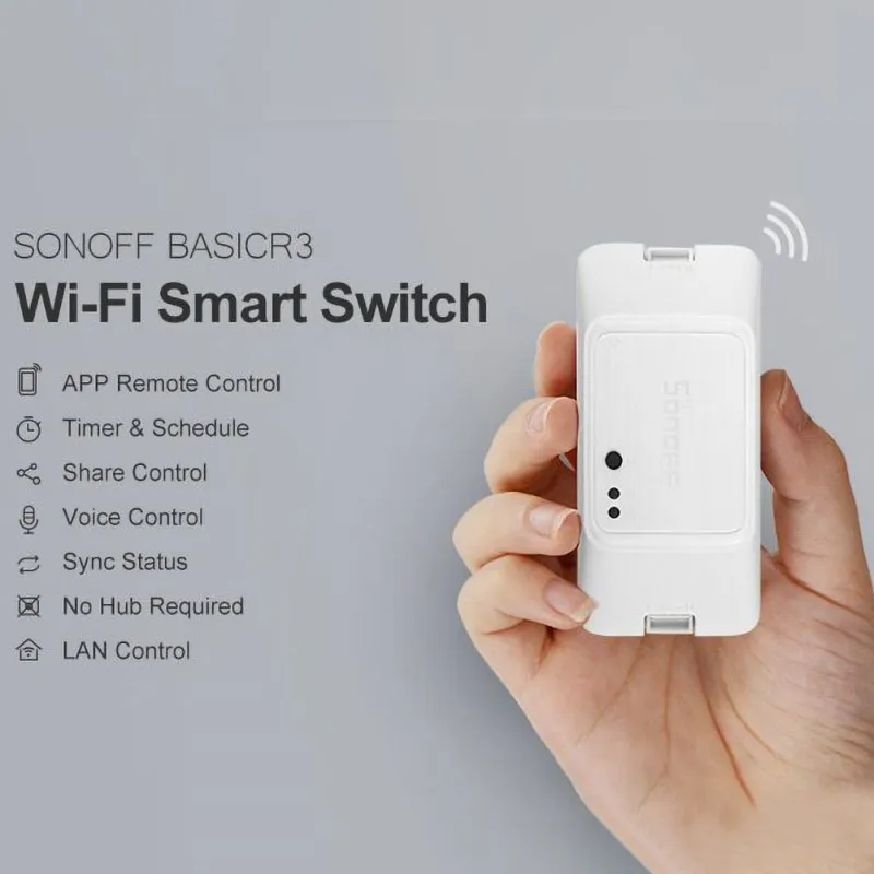 433 RF R3 Smart ON/OFF WiFi Switch, Support APP/433 RF/LAN/Voice Remote Control DIY Mode Works With Alexa Google Home
433 RF R3 Smart ON/OFF WiFi Switch, Support APP/433 RF/LAN/Voice Remote Control DIY Mode Works With Alexa Google Home