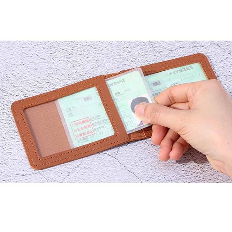 ID Card Holder With 2 Clear Card Sleeves Driver License And Identification Card Protector
ID Card Holder With 2 Clear Card Sleeves Driver License And Identification Card Protector