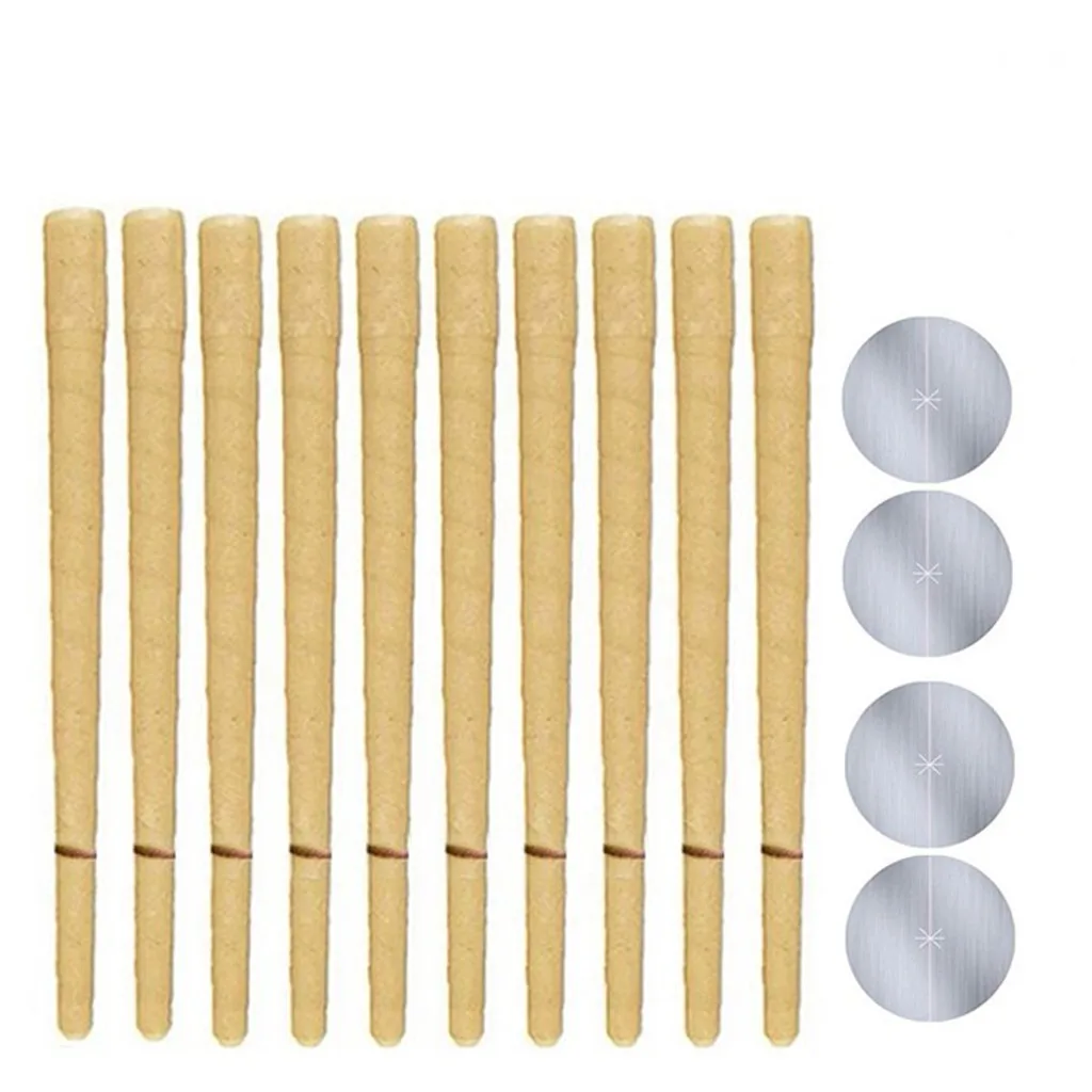 10Pcs/Set Natural Ear Candle Coning Beewax Quicker Ear Candling Removal Cleaner Therapy Straight Style For Ear Care F6.13
10Pcs/Set Natural Ear Candle Coning Beewax Quicker Ear Candling Removal Cleaner Therapy Straight Style For Ear Care F6.13