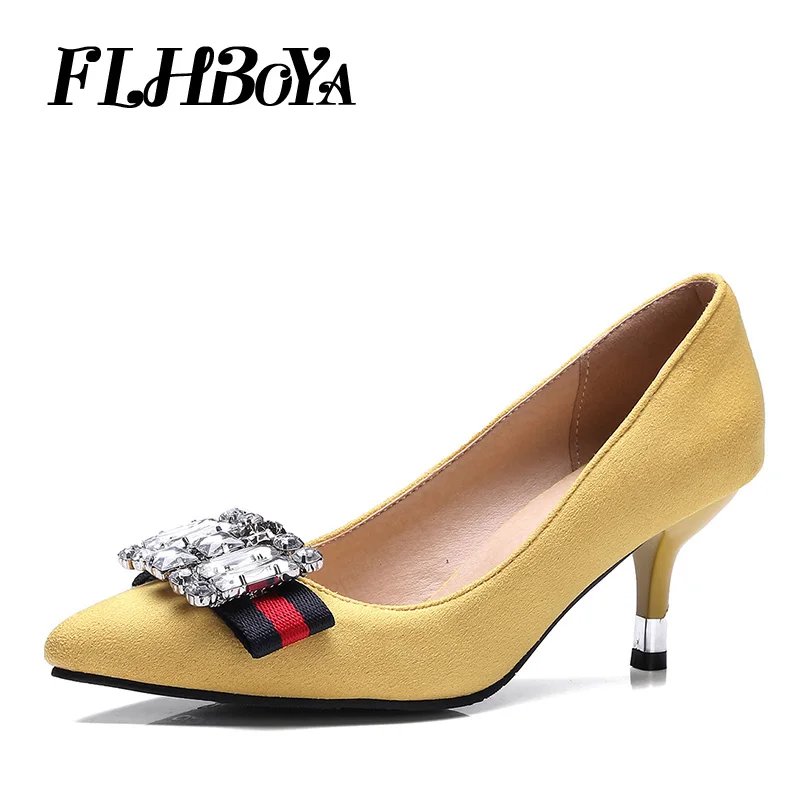 New Women Fashion Thin High Heels Crystal Pumps Yellow Red Black Heels Court Shoes Pumps for Ladies Girl Party Plus Size
New Women Fashion Thin High Heels Crystal Pumps Yellow Red Black Heels Court Shoes Pumps for Ladies Girl Party Plus Size
