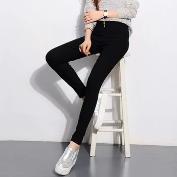 Women's Black Pants Pencil Ladies Skinny Trousers Women Slim Elastic Trousers Female High Waist Outerwear Leggings
Women's Black Pants Pencil Ladies Skinny Trousers Women Slim Elastic Trousers Female High Waist Outerwear Leggings