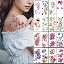 Waterproof Temporary Tattoo Sticker Purple Cherry Blossom Plum Flower Tatoo Birds Feather Water Transfer fake flash tatto
Waterproof Temporary Tattoo Sticker Purple Cherry Blossom Plum Flower Tatoo Birds Feather Water Transfer fake flash tatto