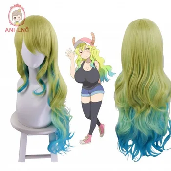 Anilnc Long Wavy Ombre Miss Kobayashi's Dragon Maid Lucoa Synthetic Cosplay Hair Wigs For Women With Bangs
Anilnc Long Wavy Ombre Miss Kobayashi's Dragon Maid Lucoa Synthetic Cosplay Hair Wigs For Women With Bangs