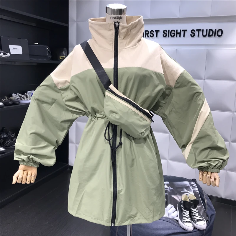 2019 Spring Autumn Long Jacket Womens Streetwear Patchwork Loose Basic Jackets Coats Ladies harajuku Outerwear chaqueta mujer
2019 Spring Autumn Long Jacket Womens Streetwear Patchwork Loose Basic Jackets Coats Ladies harajuku Outerwear chaqueta mujer