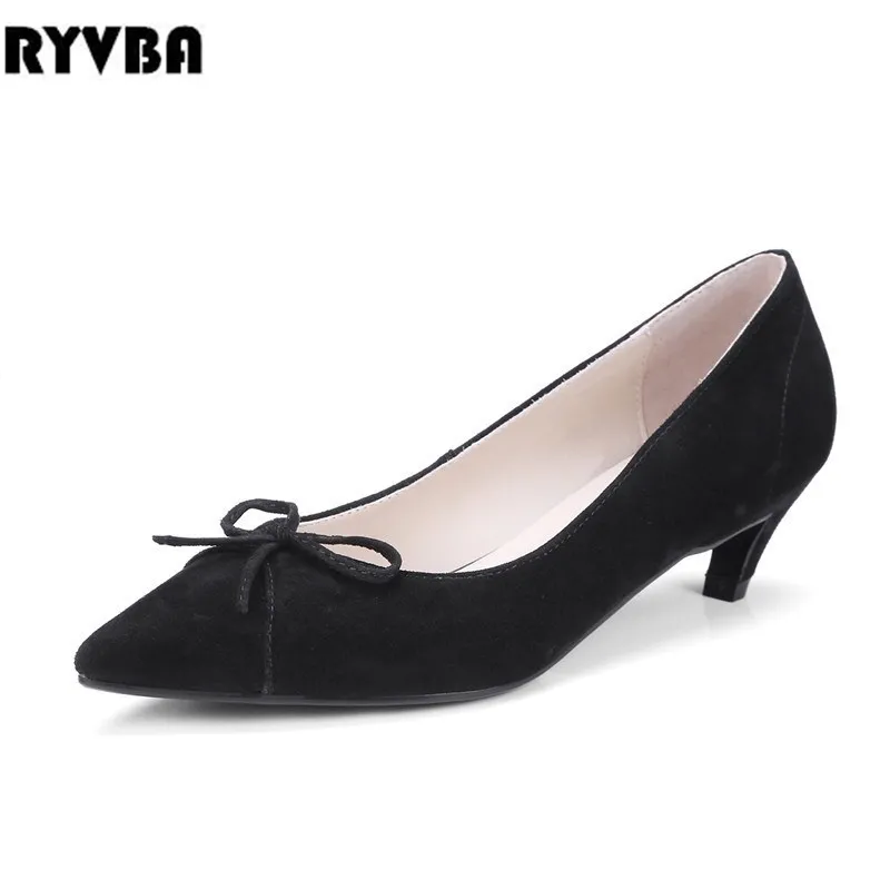 RYVBA women 2018 thin heels suede leather pumps womens fashion bowtie pointed toe ladies nubuck summer autumn woman party shoes
RYVBA women 2018 thin heels suede leather pumps womens fashion bowtie pointed toe ladies nubuck summer autumn woman party shoes