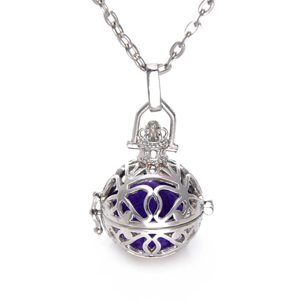 10Pcs Silver Rhodium Hollow Cage Aroma Diffuser Necklaces For Essential Oil Necklace
10Pcs Silver Rhodium Hollow Cage Aroma Diffuser Necklaces For Essential Oil Necklace
