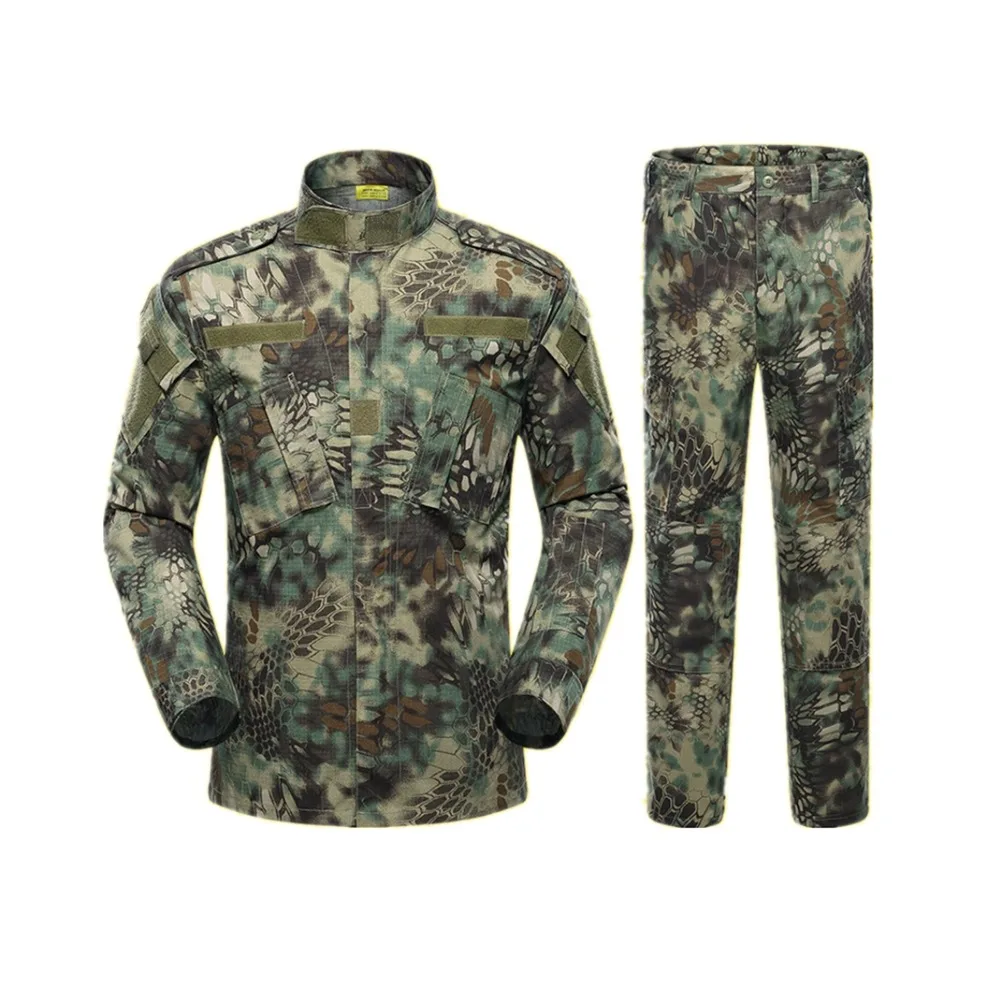 Army Outdoors Military Uniform Camouflage Tactical Men Clothes Special Forces Combat Shirt Soldier Training Clothes a Set
Army Outdoors Military Uniform Camouflage Tactical Men Clothes Special Forces Combat Shirt Soldier Training Clothes a Set