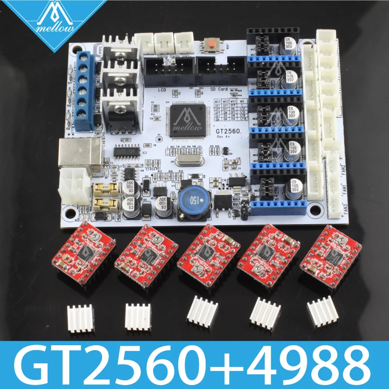Бесплатная доставка! Запасные части для 3D принтера GT2560 контроллер мощность чем