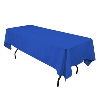 HK DHL Stain Feel 230*260cm Polyester Rectangle Tablecloth Royal Blue for Wedding, 5/Pack
HK DHL Stain Feel 230*260cm Polyester Rectangle Tablecloth Royal Blue for Wedding, 5/Pack