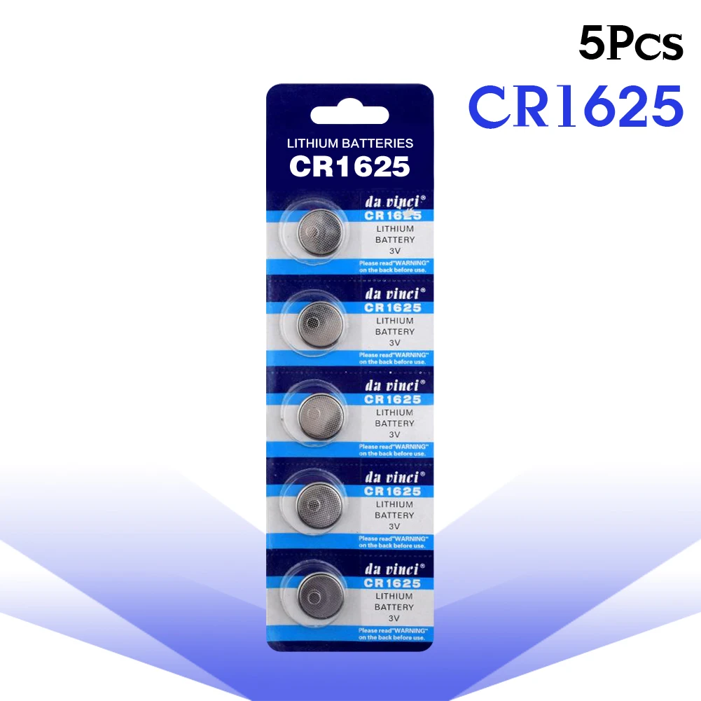 YCDC 5pcs CR1625 BR1625 LM1625 KCR1625 CR 1625 3V Lithium button Cell Coin Battery batteries for Watch Electronic Toy Car Remote
YCDC 5pcs CR1625 BR1625 LM1625 KCR1625 CR 1625 3V Lithium button Cell Coin Battery batteries for Watch Electronic Toy Car Remote