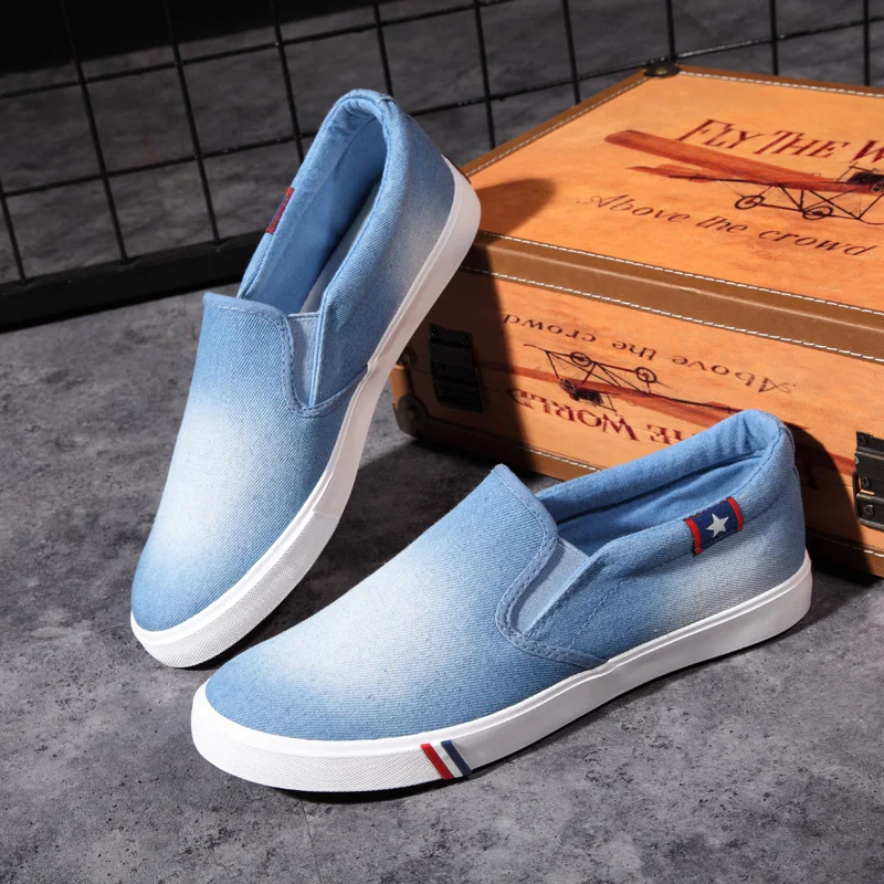 New 2019 Fashion Men Low Top Jeans Shoes Canvas Shoes Men Casual Shoes Hard Wearing Comfortable Flats Size 39-44
New 2019 Fashion Men Low Top Jeans Shoes Canvas Shoes Men Casual Shoes Hard Wearing Comfortable Flats Size 39-44