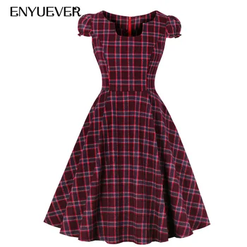 Enyuever Red Plaid Dress Womens Clothes 2019 Spring Summer Cute Robe Rockabilly Party Vestido Casual Checked Dress Plus Size 5XL
Enyuever Red Plaid Dress Womens Clothes 2019 Spring Summer Cute Robe Rockabilly Party Vestido Casual Checked Dress Plus Size 5XL