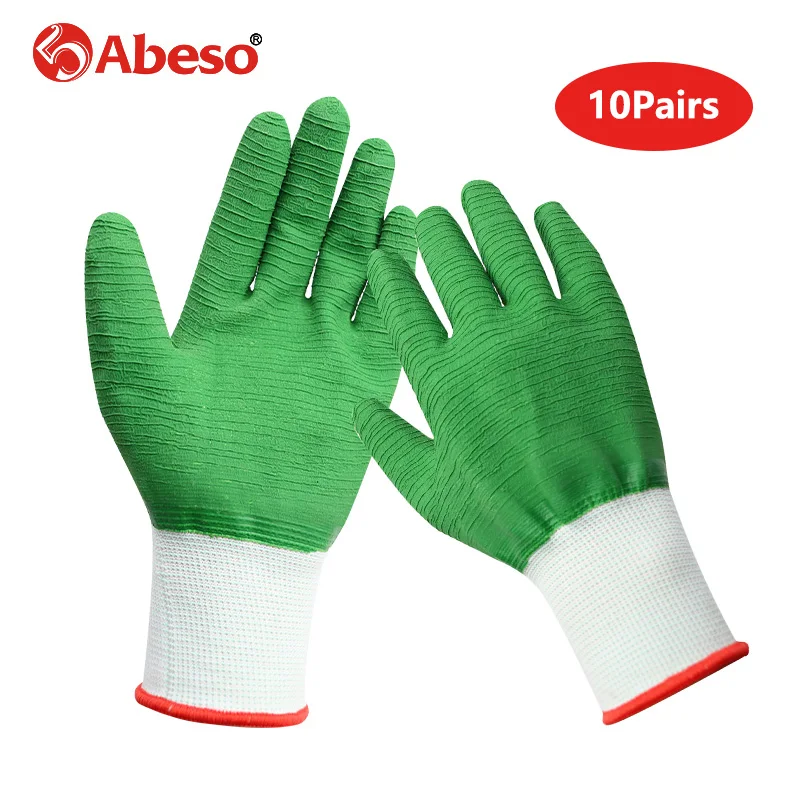 10 Pairs Nylon Wave Pattern Full Glue Safety Gloves Oil-proof Waterproof Cut-Resistant Durable Breathable Working Gloves
10 Pairs Nylon Wave Pattern Full Glue Safety Gloves Oil-proof Waterproof Cut-Resistant Durable Breathable Working Gloves