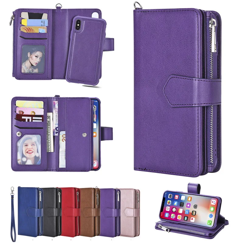 Case For iphone XR XS 11 Pro Max 6 6S 7 8 X 2 in 1 Magnetic Wallet Detachable Leather Zipper Book Cover For iphone5S 5 7 8 Plus
Case For iphone XR XS 11 Pro Max 6 6S 7 8 X 2 in 1 Magnetic Wallet Detachable Leather Zipper Book Cover For iphone5S 5 7 8 Plus
