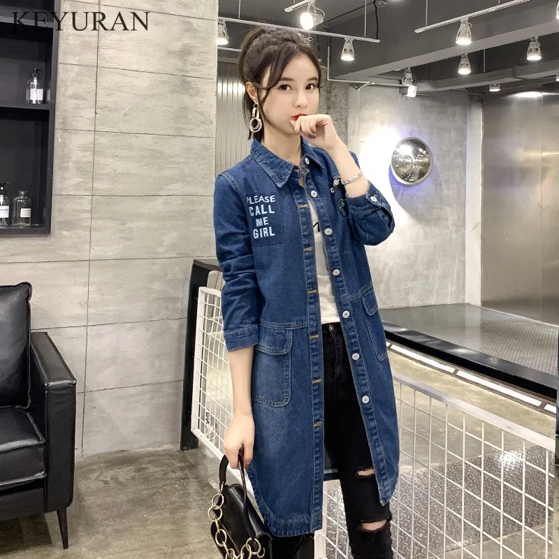 Ladies Denim Jackets 2019 Women Spring Autumn Lapel Letter Print Long Sleeve Casual Women Jeans Coat Outerwear Plus Size XL-5XL
Ladies Denim Jackets 2019 Women Spring Autumn Lapel Letter Print Long Sleeve Casual Women Jeans Coat Outerwear Plus Size XL-5XL