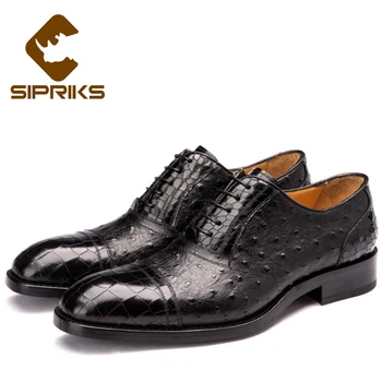 Sipriks Mens Sewing Welted Dress Shoes Black Brown Boss Mens Ostrich Skin Gents Suit Oxfords Crocodile Formal Tuxedo Shoes 45
Sipriks Mens Sewing Welted Dress Shoes Black Brown Boss Mens Ostrich Skin Gents Suit Oxfords Crocodile Formal Tuxedo Shoes 45