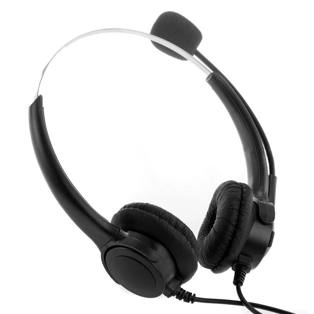 Image new 4 Pin Call Center Corded Operator Telephone Headset High Quality Headphones with Microphone